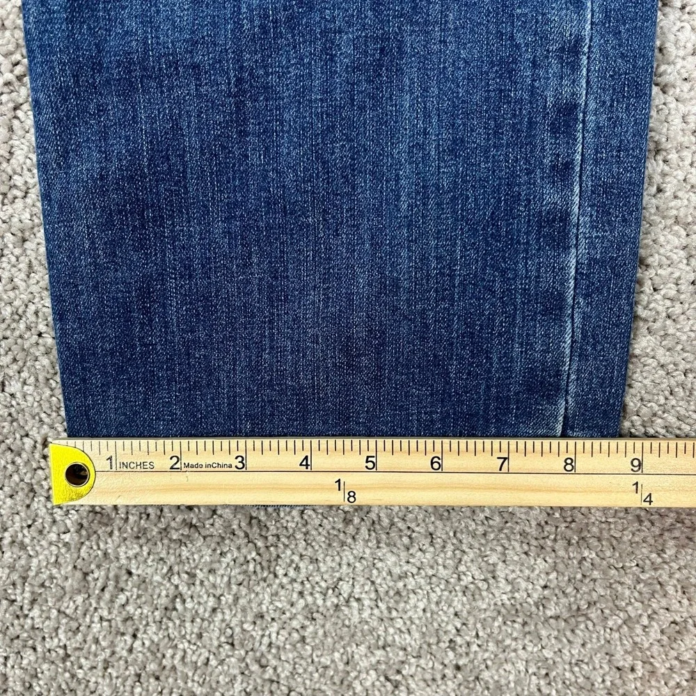 Levi's 514 Mens Jeans‎ 36x30 Regular Fit Blue Wash Denim Distressed